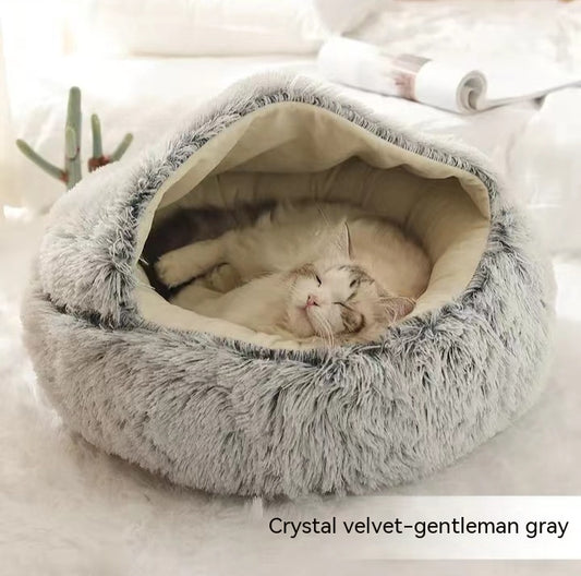 Plush cat bed, view 5