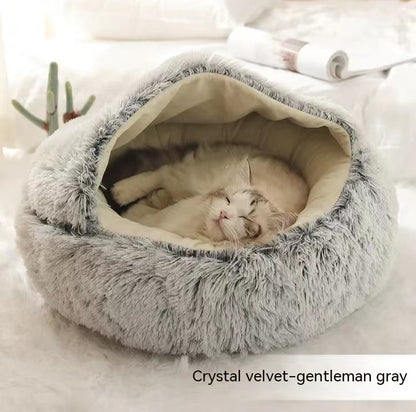 Plush cat bed, view 5